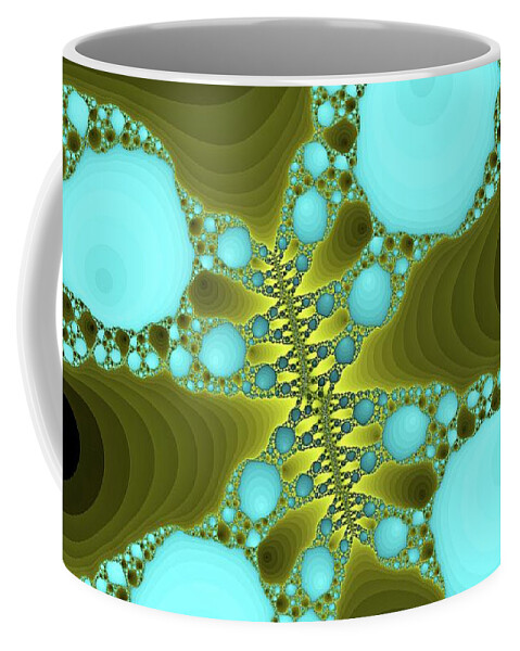 Space Coffee Mug featuring the digital art Crazy Golden Canyon by Don Northup