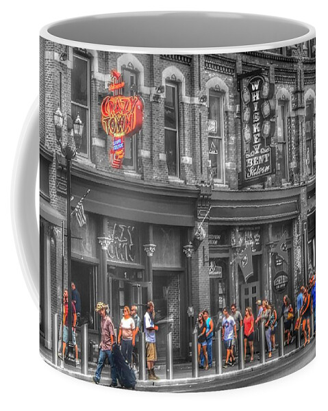 Nashville Coffee Mug featuring the photograph Crazy Town by Jack Wilson