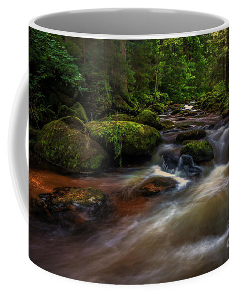 Creek Coffee Mug featuring the digital art Creek of Colours by Jim Hatch