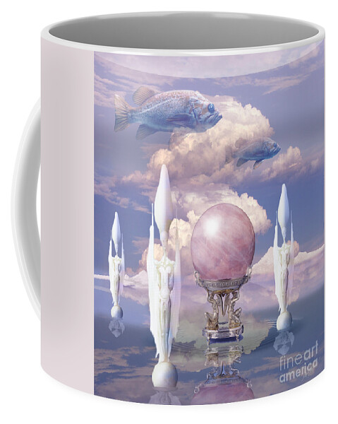 Crystal Ball Coffee Mug featuring the digital art Crystal ball by Alexa Szlavics