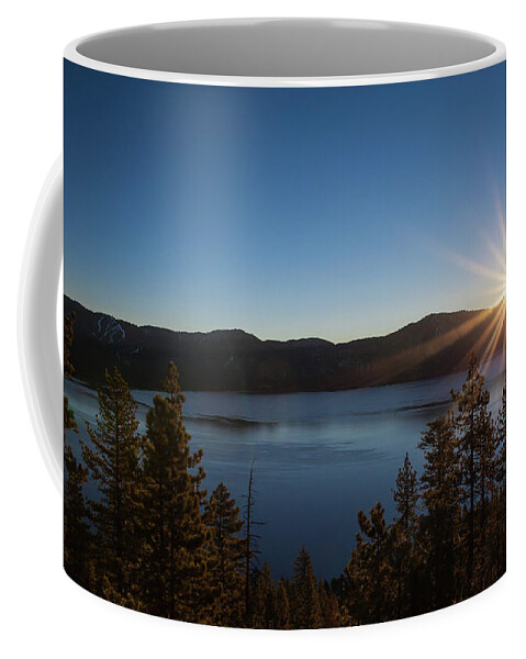 Tahoe Coffee Mug featuring the photograph Crystal Bay Sunrise by Robin Valentine