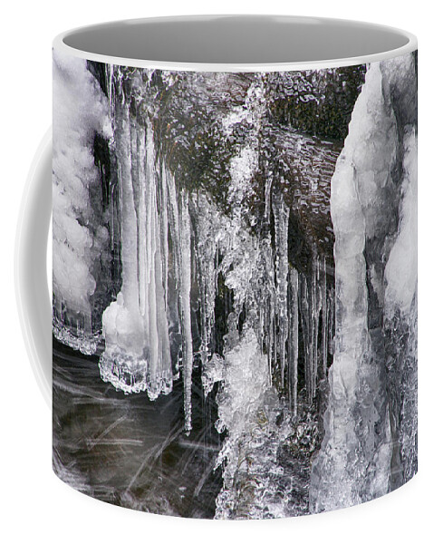 Water Coffee Mug featuring the photograph Crystal Ice by Cate Franklyn