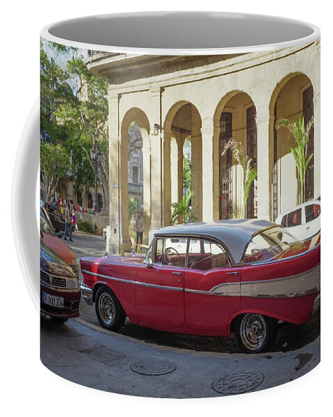 Cuba Coffee Mug featuring the photograph Cuban Chevy Bel Air by Mark Duehmig