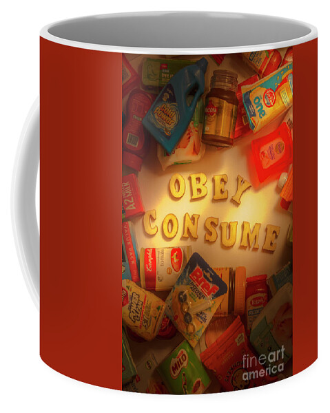 Mind Control Coffee Mug featuring the photograph Cult and commercials by Jorgo Photography