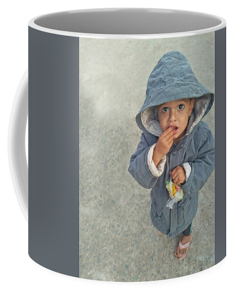 Cute Coffee Mug featuring the photograph Cute baby by Imran Khan