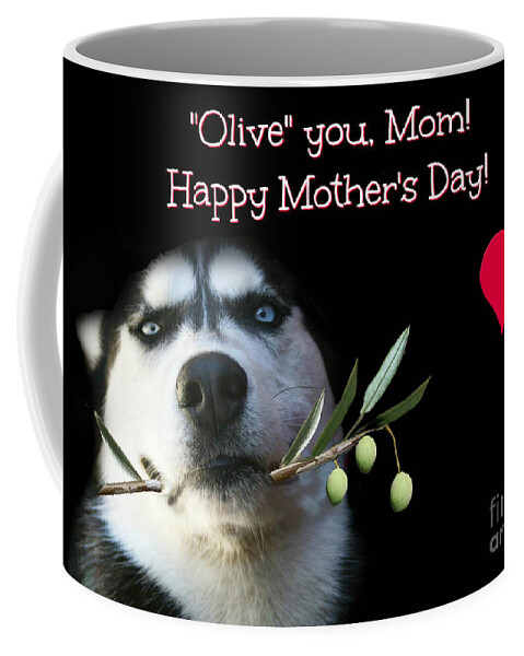 Mom Coffee Mug featuring the photograph Cute I Love You Mom Happy Mother's Day by Stephanie Laird