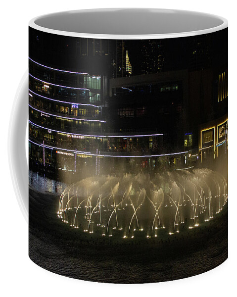 Dancing Dubai Fountain Coffee Mug featuring the photograph Dancing Fountain by Rocco Silvestri
