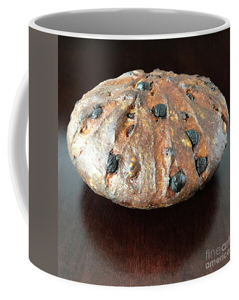 Bread Coffee Mug featuring the photograph Dark Chocolate Chip, Walnut, Whole Grain Rye Sourdough 1 by Amy E Fraser