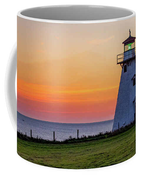 Canada Coffee Mug featuring the photograph Dawn at Cape Tryon by Marcy Wielfaert