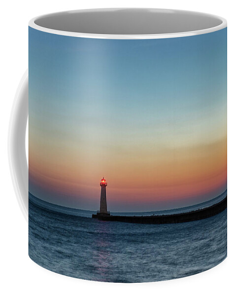 Lake Ontario Coffee Mug featuring the photograph Dawn at Sodus Point by Rod Best