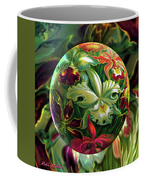 Day Lily Coffee Mug featuring the painting Day Lily Dreams by Robin Moline