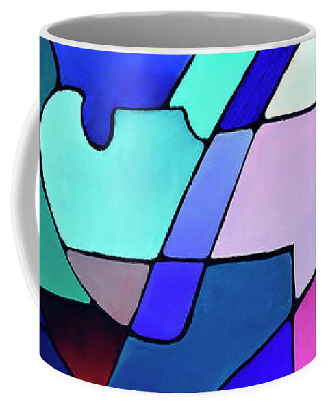 Daydream Coffee Mug featuring the painting Daydream Canvas One by Sally Trace