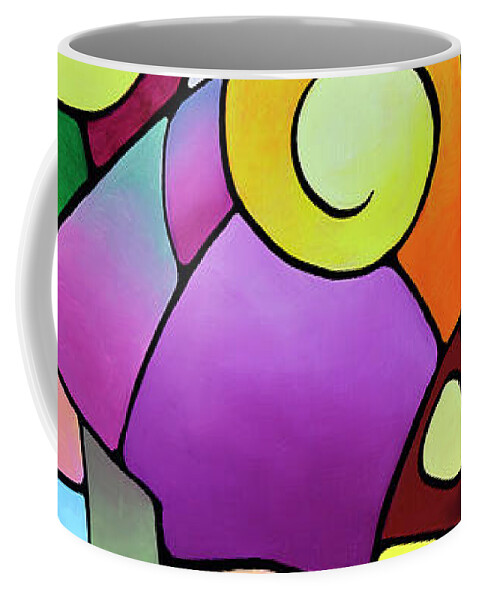 Daydream Coffee Mug featuring the painting Daydream Canvas Two by Sally Trace