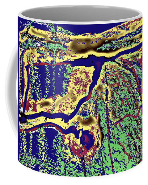 Deadly Beauty Coffee Mug featuring the painting Deadly Beauty-7 by Katerina Stamatelos