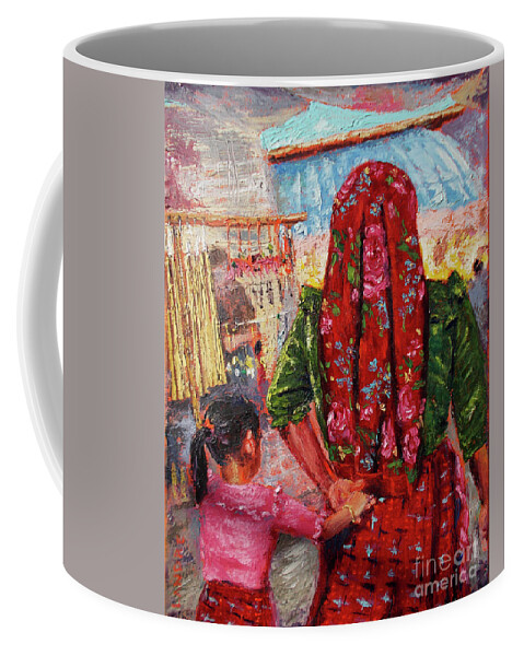 Mexico Coffee Mug featuring the painting De La Mano by Lilibeth Andre