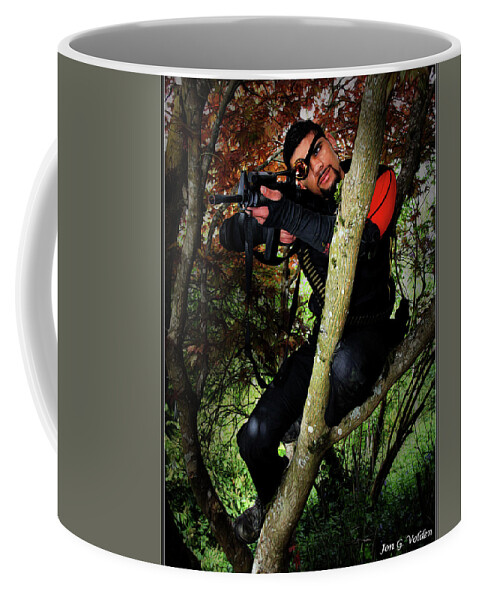 Deadshot Coffee Mug featuring the photograph Deadshot by Jon Volden