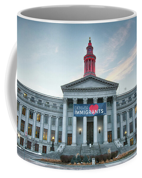  Coffee Mug featuring the photograph Denver Loves Immigrants by Philip Rodgers