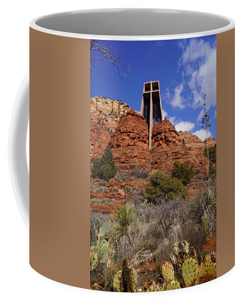 Church Coffee Mug featuring the photograph Desert Chapel by Fred Bailey