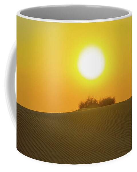 Desert Sand Sunset Landscape Nature Coffee Mug featuring the photograph Desert Sunset by Rocco Silvestri