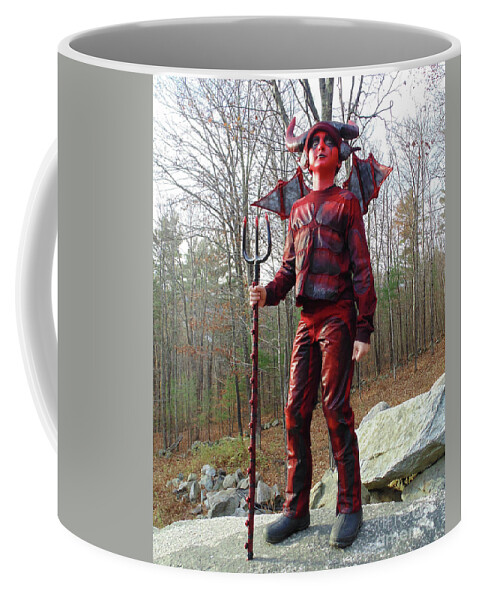 Halloween Coffee Mug featuring the photograph Devil Costume 4 by Amy E Fraser