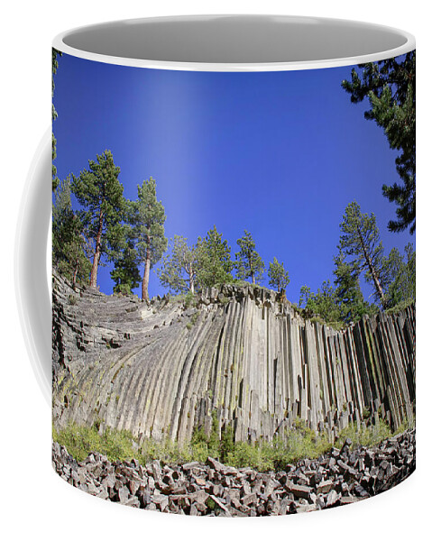 Devils Postpile Coffee Mug featuring the photograph Devils Postpile by Donna Kennedy