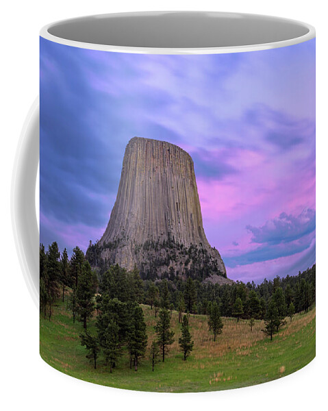 Devil's Tower Coffee Mug featuring the photograph Devil's Tower by Angela Moyer