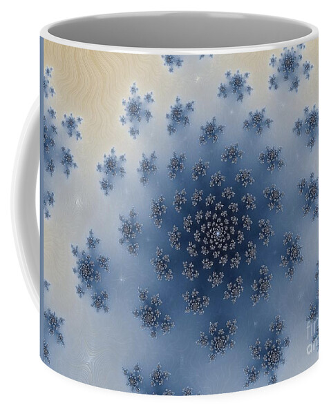 Blue Coffee Mug featuring the digital art Diamond Studded by Elaine Teague