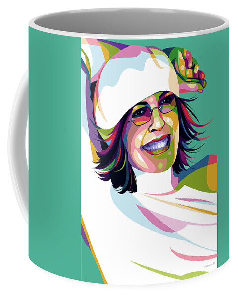 Diane Keaton Coffee Mug featuring the digital art Diane Keaton by Movie World Posters