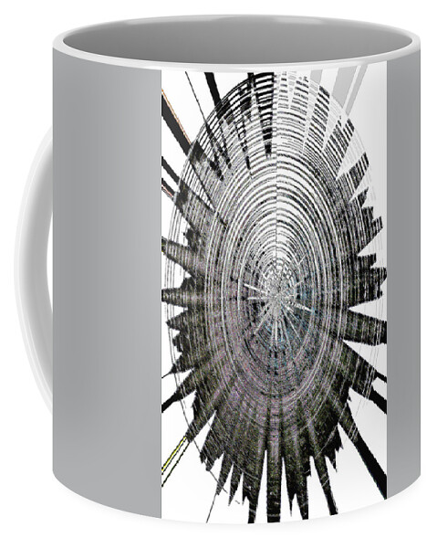 Digital Splat Coffee Mug featuring the digital art Digital Splat by Tom Janca