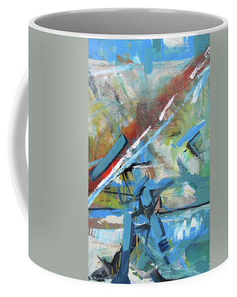  Coffee Mug featuring the painting Dirt To Highway by John Gholson