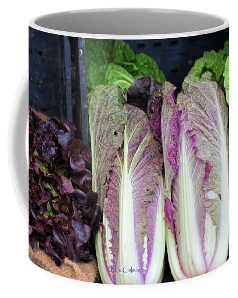 Lettuce Coffee Mug featuring the photograph Display of Lettuces by Kae Cheatham