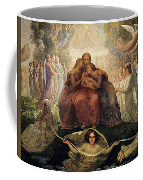 Louis Janmot Coffee Mug featuring the painting Divine Generation, Poem of the Soul by Louis Janmot