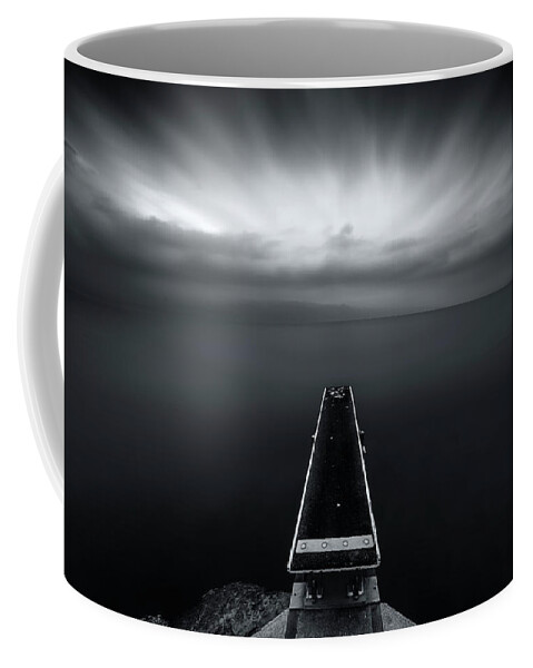 Sunrise Coffee Mug featuring the photograph Diving to emptiness by Dominique Dubied