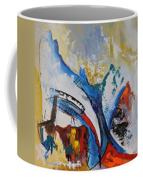 Abstract Coffee Mug featuring the painting Do You Like Picasso by Carole Sluski