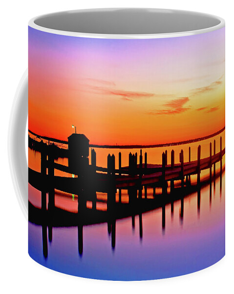 Dock Coffee Mug featuring the photograph Dock of the bay by Bill Jonscher