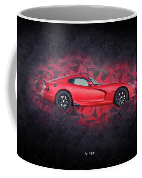 Dodge Viper Coffee Mug featuring the digital art Dodge Viper by Airpower Art