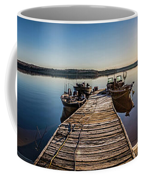 Dog Lake Coffee Mug featuring the photograph Dog Lake Panorama by Joe Holley