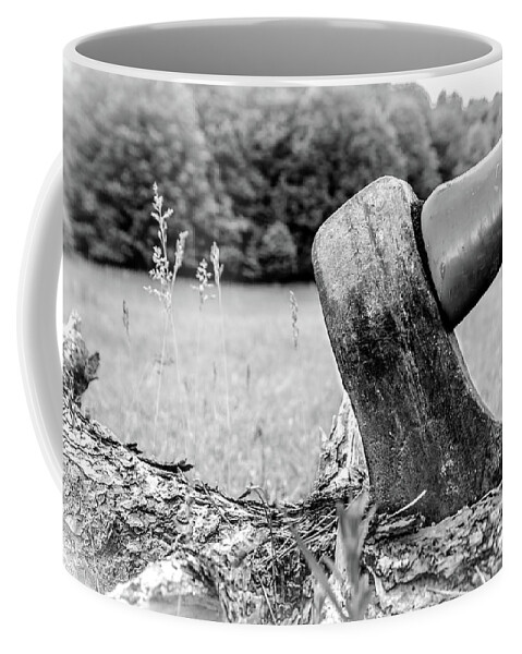 Axe Coffee Mug featuring the photograph Don't Axe Me by Rick Bartrand