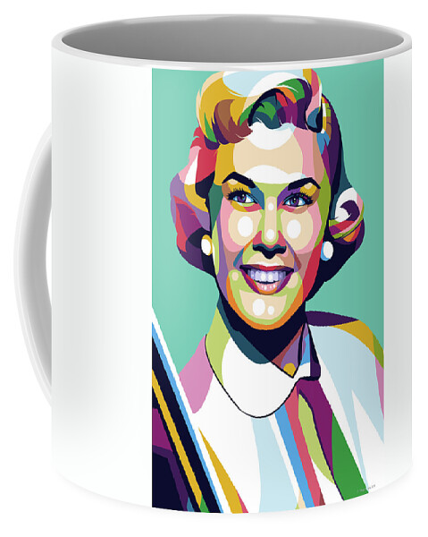 Doris Day Coffee Mug featuring the digital art Doris Day by Movie World Posters