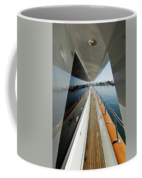 Yacht Coffee Mug featuring the photograph Double Vision by David Shuler