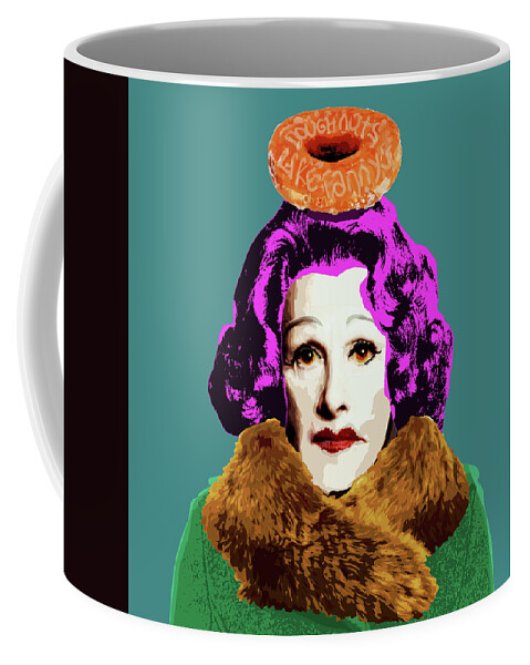 Fanny Coffee Mug featuring the digital art Doughnuts Like Fannys by Big Fat Arts