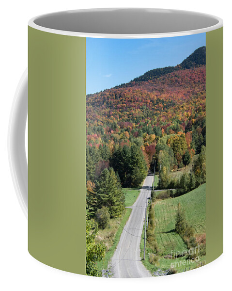 Vermont Coffee Mug featuring the photograph Down the Road Apiece by John Greco