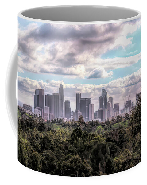 Los Angeles Coffee Mug featuring the photograph Downtown Los Angeles by Alison Frank