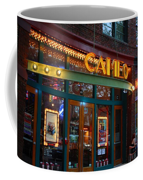 Marquee Coffee Mug featuring the photograph Downtown Theatre by Cynthia Guinn