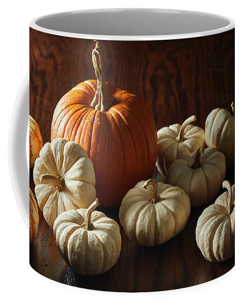Food Coffee Mug featuring the photograph Dramatic Pumpkins #2 by Cuisine at Home
