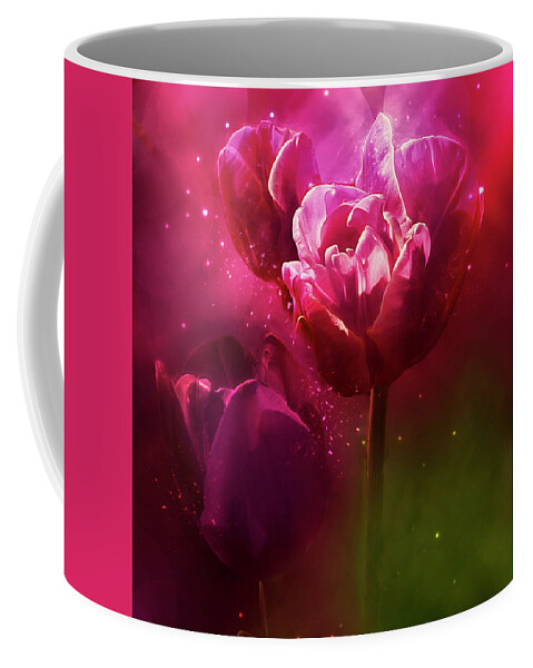 Tulips Coffee Mug featuring the digital art Dreaming of Tulips by Doreen Erhardt