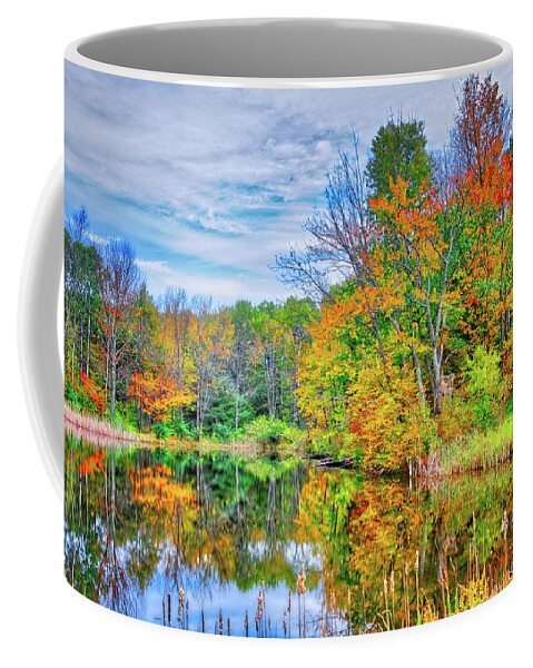 Finger Lakes Coffee Mug featuring the photograph Dreams of Fall in the Finger Lakes by Lynn Bauer