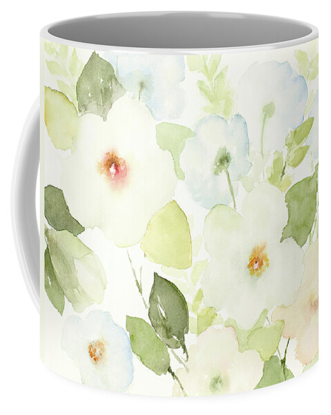 Dreamy Coffee Mug featuring the mixed media Dreamy Blooms I by Lanie Loreth
