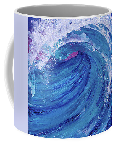 Water Coffee Mug featuring the painting The Waves VI by Mahnoor Shah