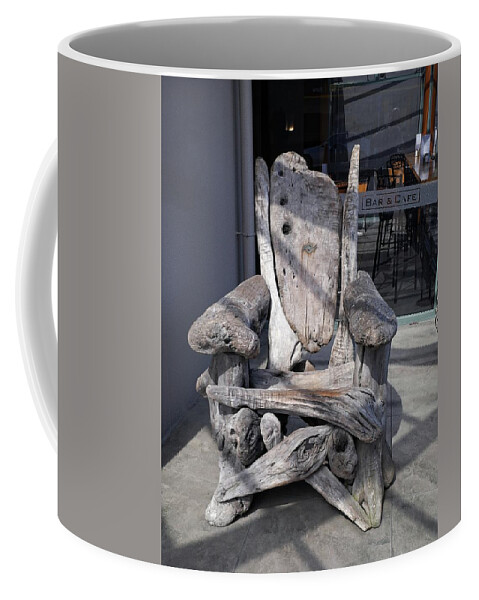 Architecture Coffee Mug featuring the photograph Driftwood chair by Martin Smith
